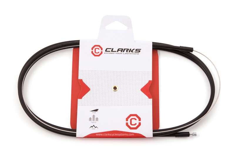 Clarks Universal Ss Brake Cable W/2P Black Outer Casing