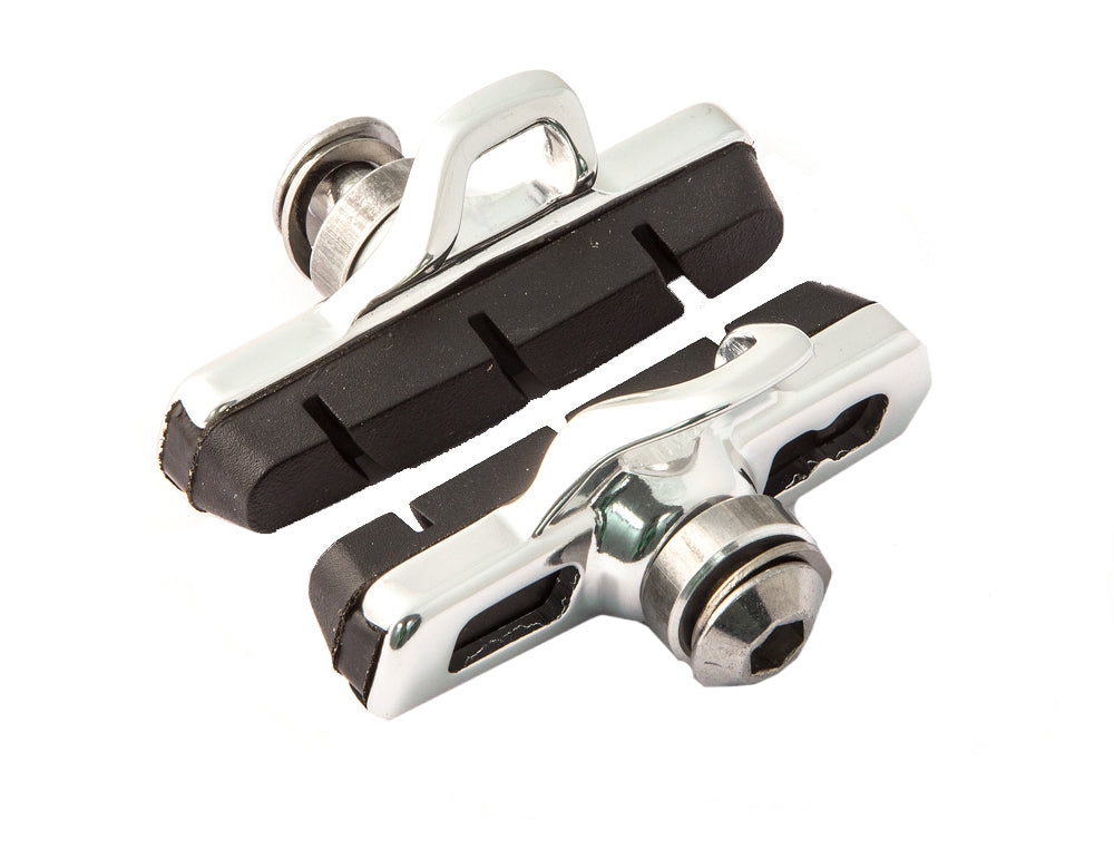 Clarks Elite Road Brake Pads W/ Lightweight Holder for Campag Record 10, Chorus 10 , Centeur 10, 55 mm