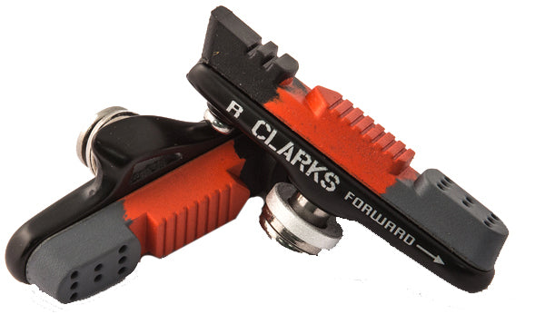 Clarks Elite Road Brake Pads W/Lightweight Holder & Triple Compound Insert Pads For Shimano SRAM Tektro 55Mm