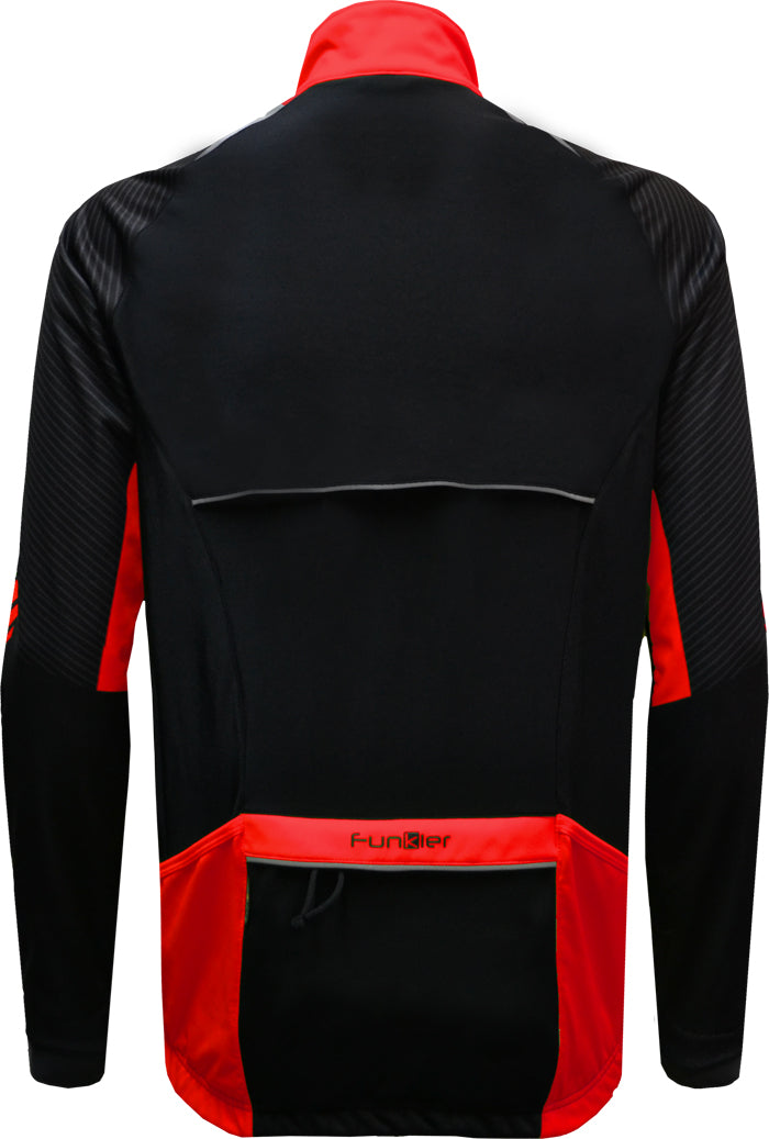Funkier Tornado TPU Thermal Jacket in Black/Red X-Large