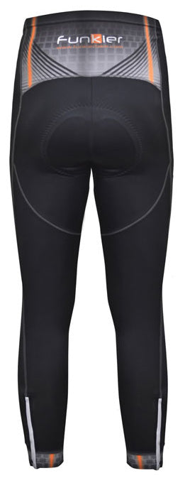 Funkier Polar Active Thermal Microfleece Full Length Tights in Black (S-302-W-B14) - Small