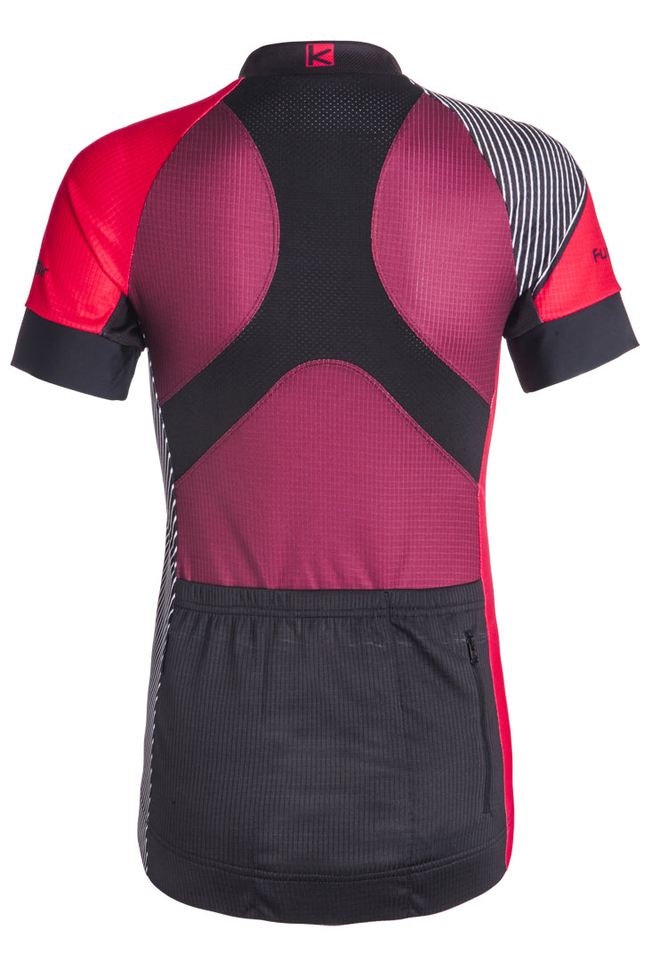Funkier Mataro Pro Ladies Rider Short Sleeve Jersey in Merlot - X-Small