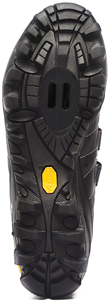 FLR Bushmaster MTB/Chaussures de trail en noir/argent – Fermeture Velcro