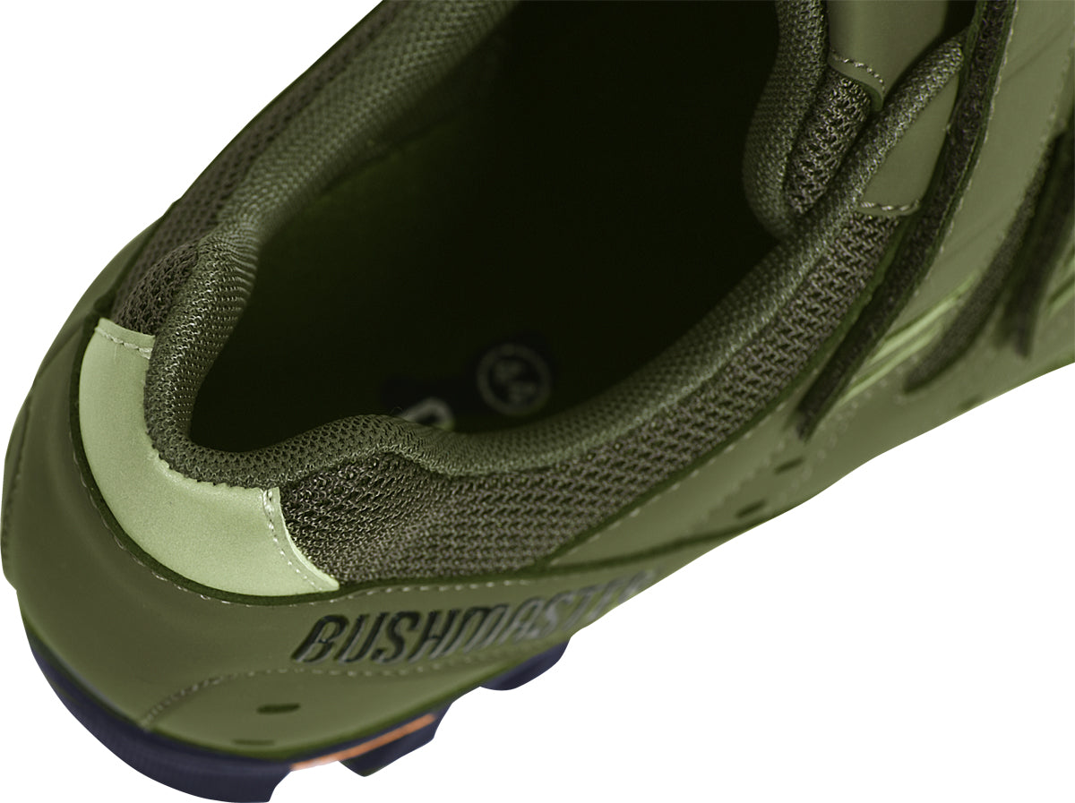 FLR Bushmaster MTB/Trail Shoe in Army Green - Velcro Fastening - Size 46