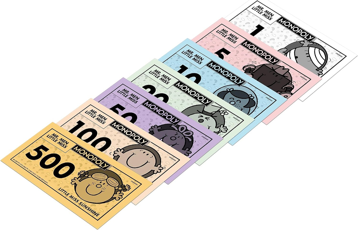 Juego de Mesa Monopoly Mr Men y Little Miss, avanza a Mr Tickle, Little Miss Splendid y Mr Sneeze, expande tu Imperio e intercambia tu Camino hacia la Victoria, Regalo para Jugadores Mayores de 8 año