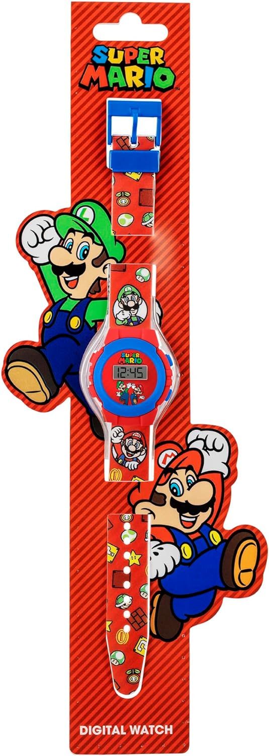 Nintendo Super Mario Red Digital Watch GSM4234