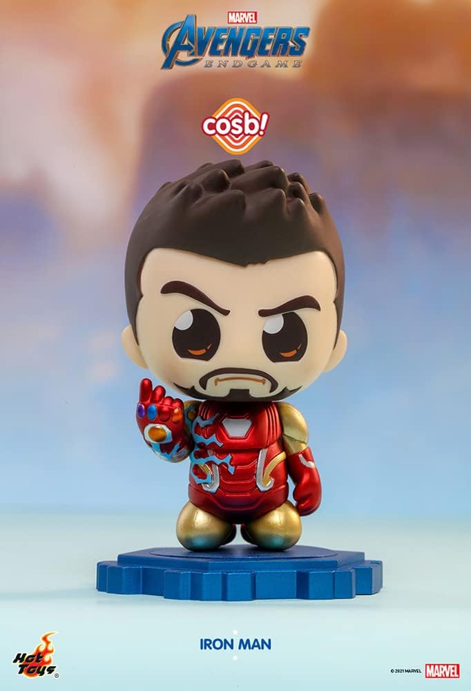 Cosbi Marvel Collection CBX041 Avengers: Endgame Movie Iron Man Mark 85 (Battle Damage) #012 Non-Scale Figure, Red, Height Approx. 3.1 inches (8 cm)