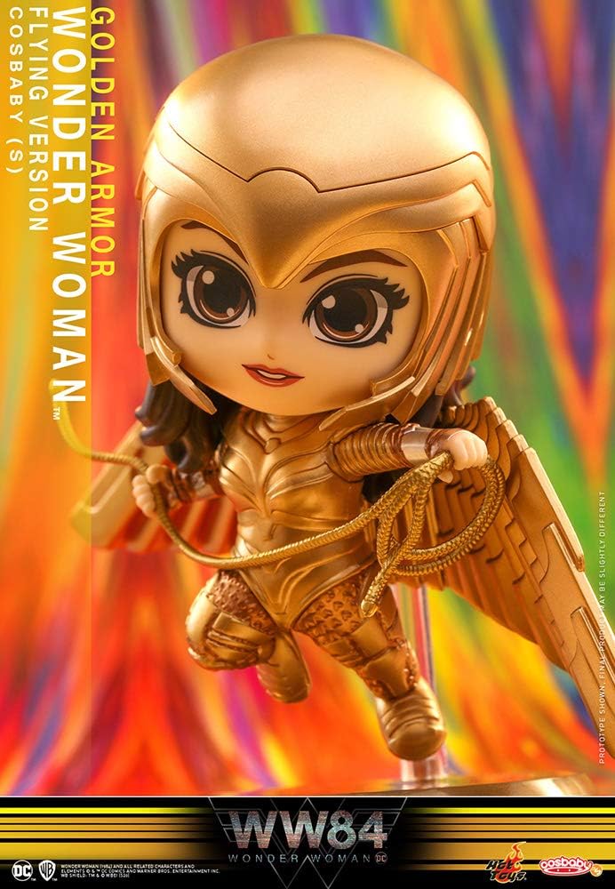 Hot Toys Wonder Woman 1984 figurine Cosbaby (S) Golden Armor Wonder Woman (Flying Version) 10 cm