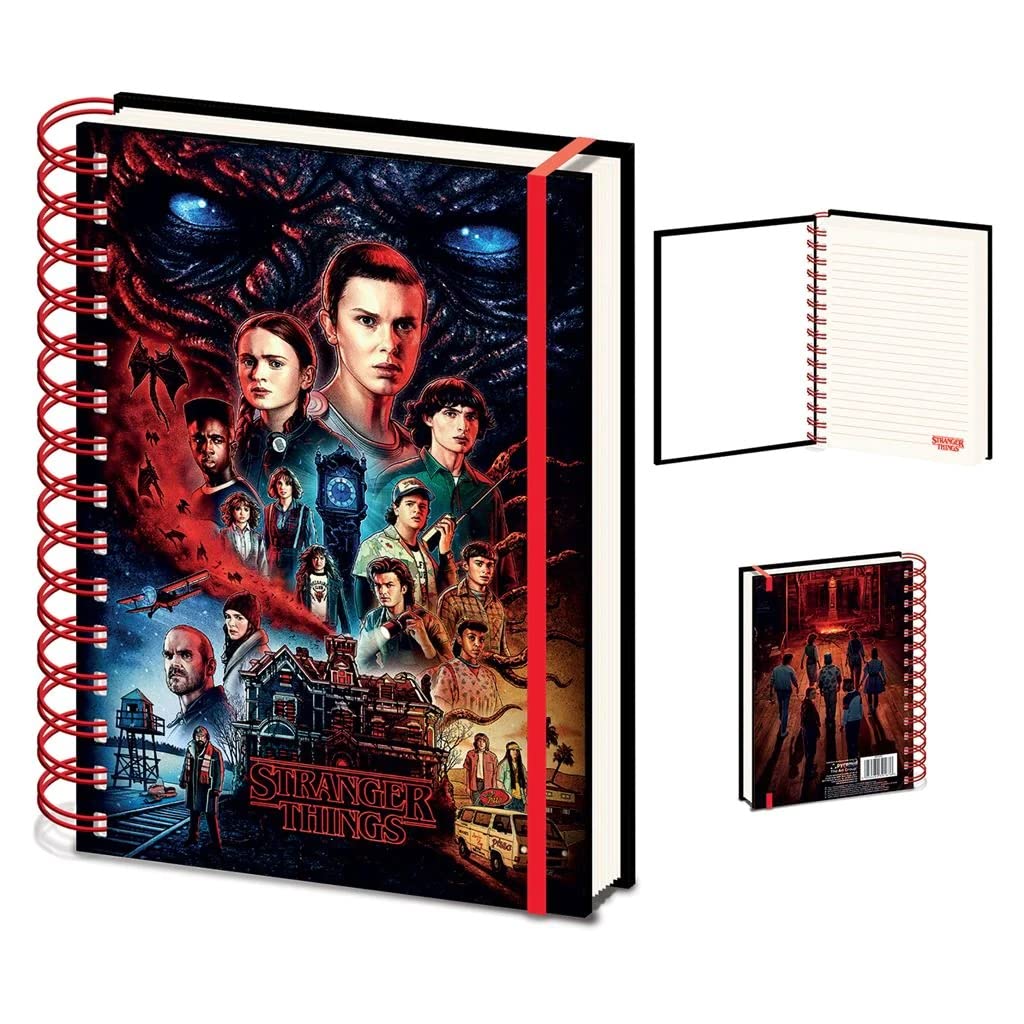 Pyramid International Stranger Things 4 (Vecna) A5 3D Cover Lenticular Notebook, Black
