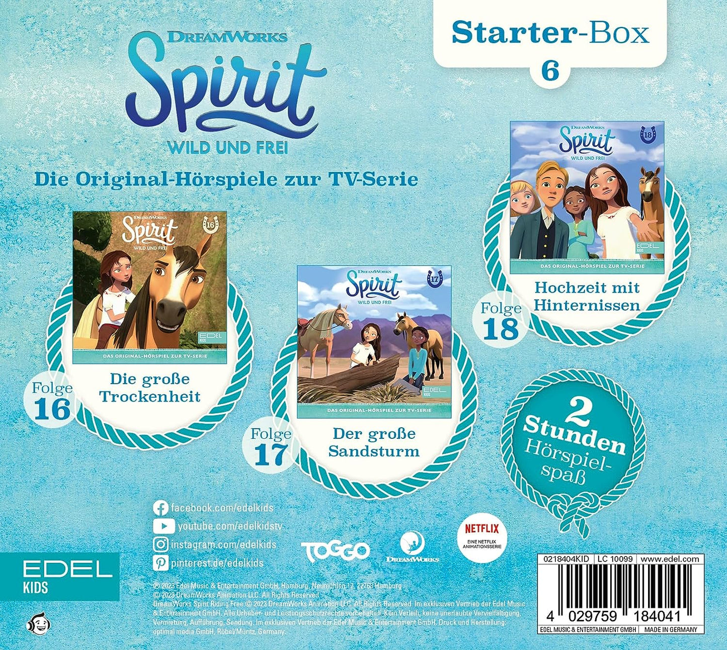 Spirit: wild und frei - Starter-Box 6 (16-18) - Die Original-Hörspiele zur TV-Serie
