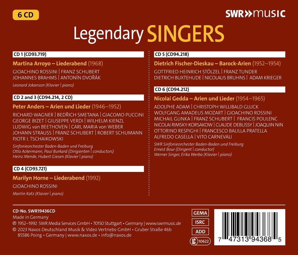 Legendary Singers