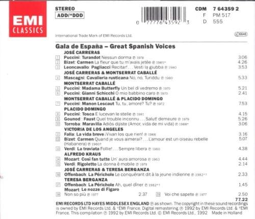 Puccini:Verdi:Gala De Espana