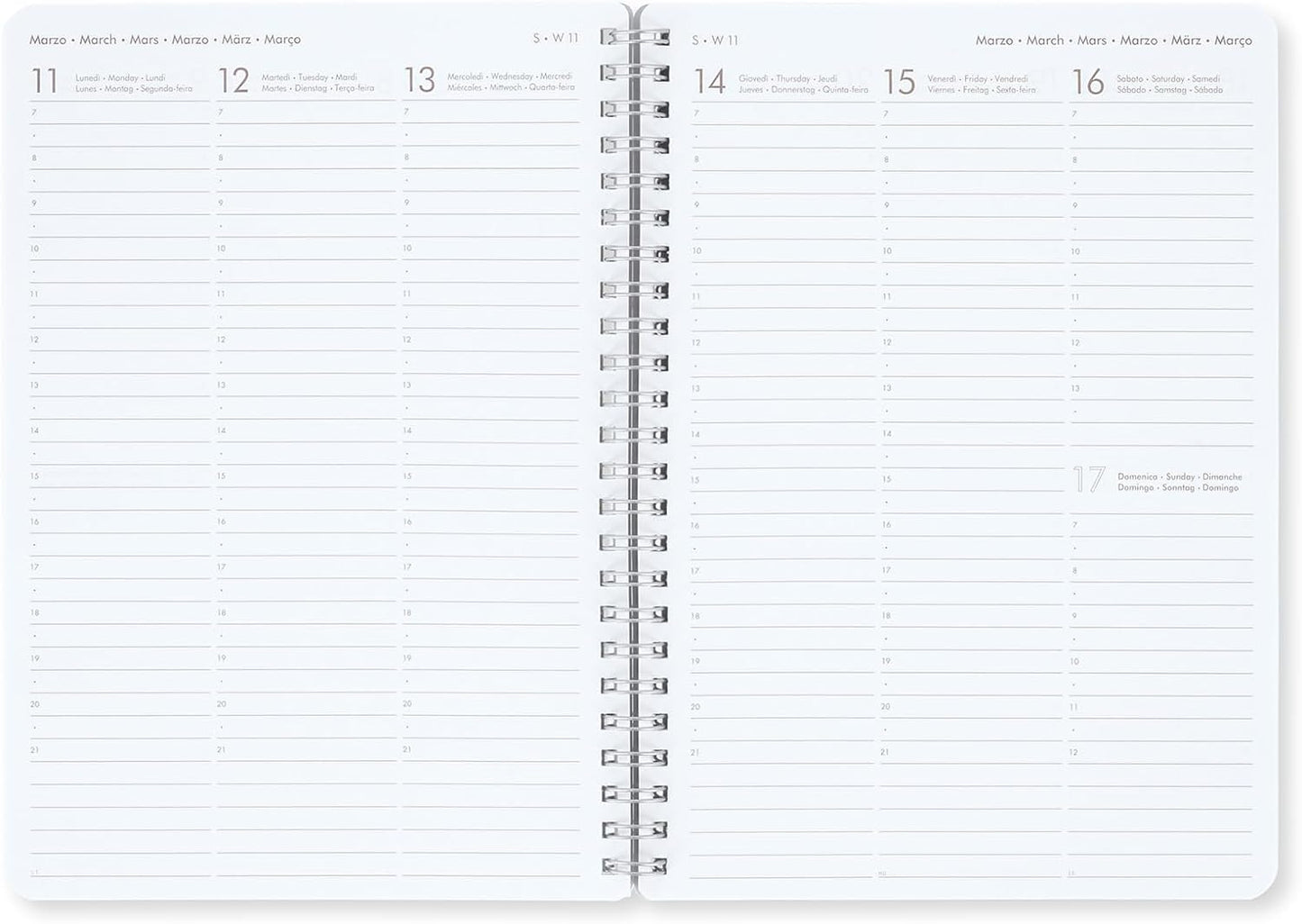 Legami - Large Spiral Weekly Calendar, 12 Months, from January 2024 to December 2024, Folding Planner 2024/2025, Elastic Closure, Final Pocket, Address Book, 15x21 cm, Lemon Theme