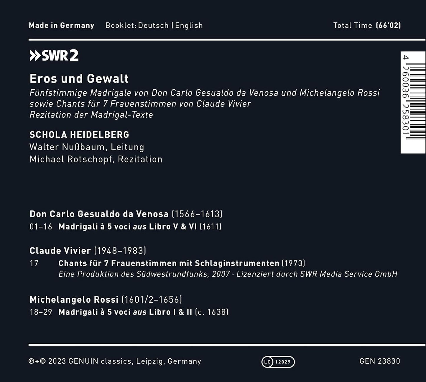 Eros Und Gewalt