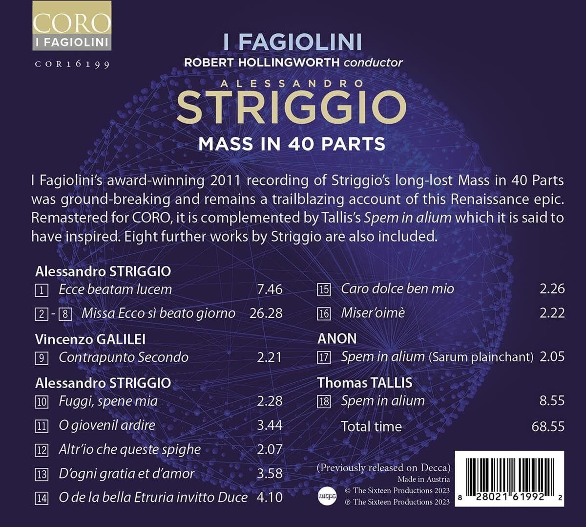 Alessandro Striggio: Mass in 40 Parts