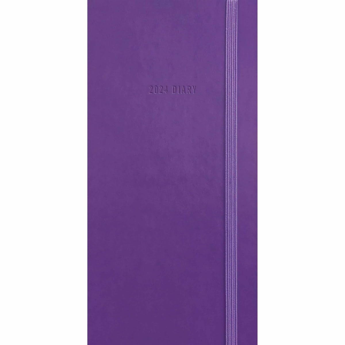 2024 Fashion Diary Purple Soft Touch Slim Diary