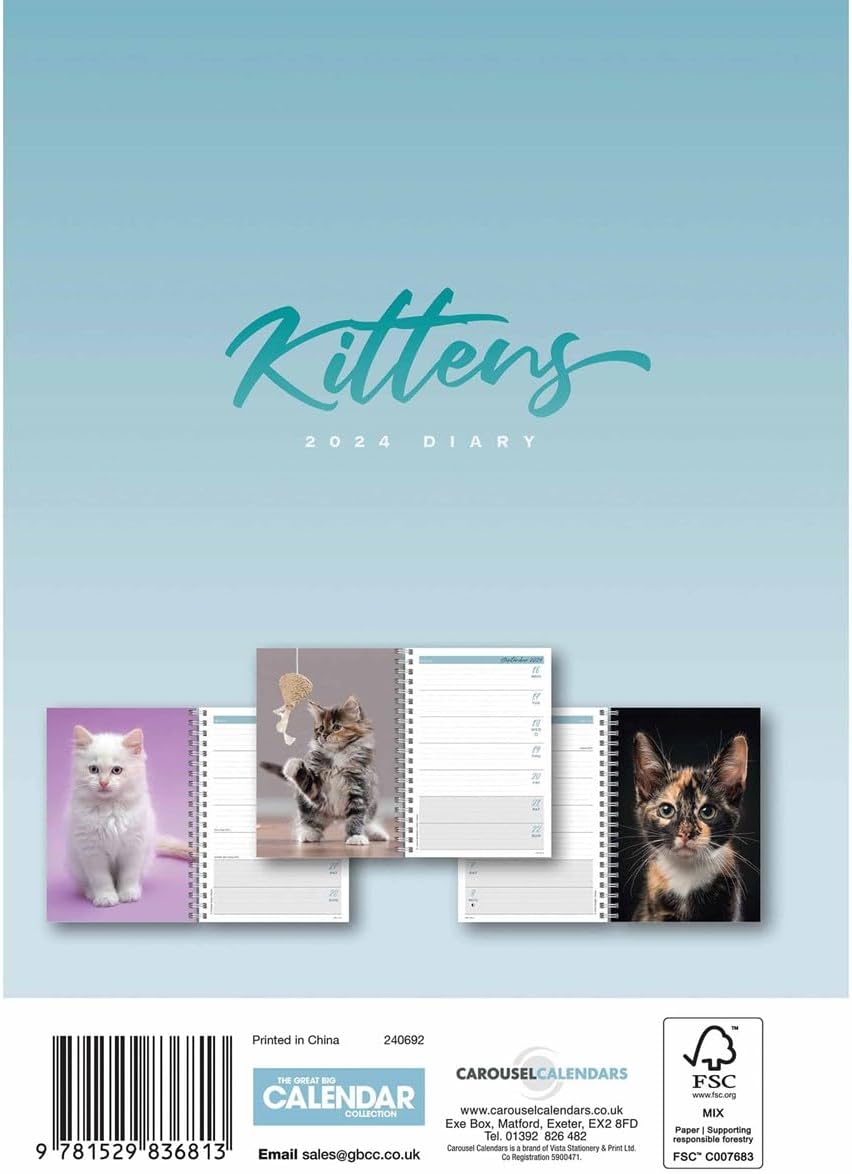 2024 Kittens A5 Engagement Diary