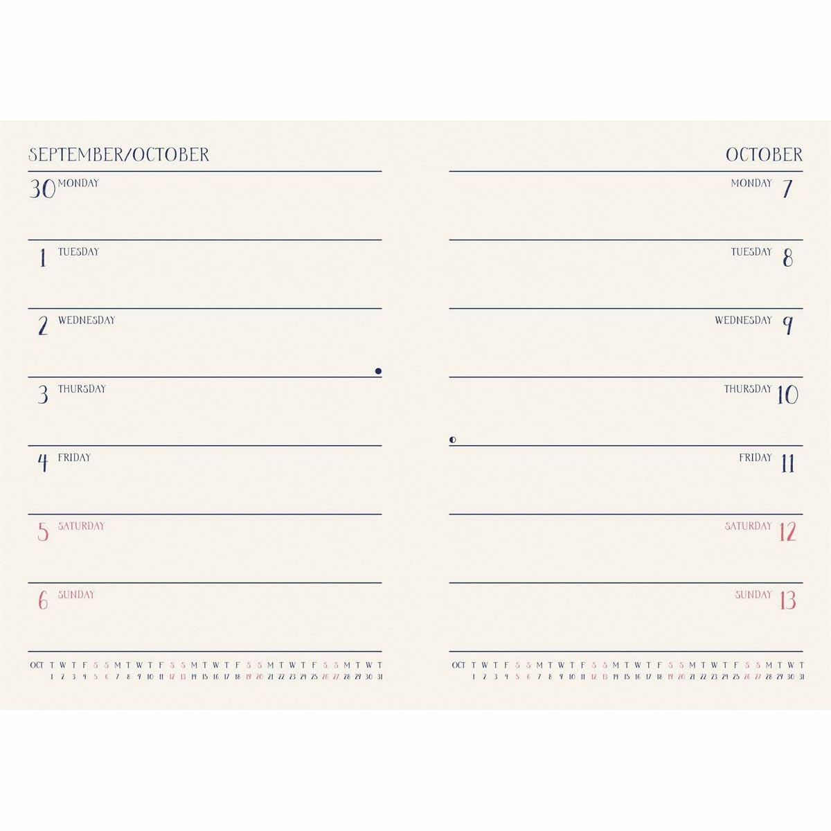 CAROUSEL CALENDARS Georgia Breeze A5 Diary 2024