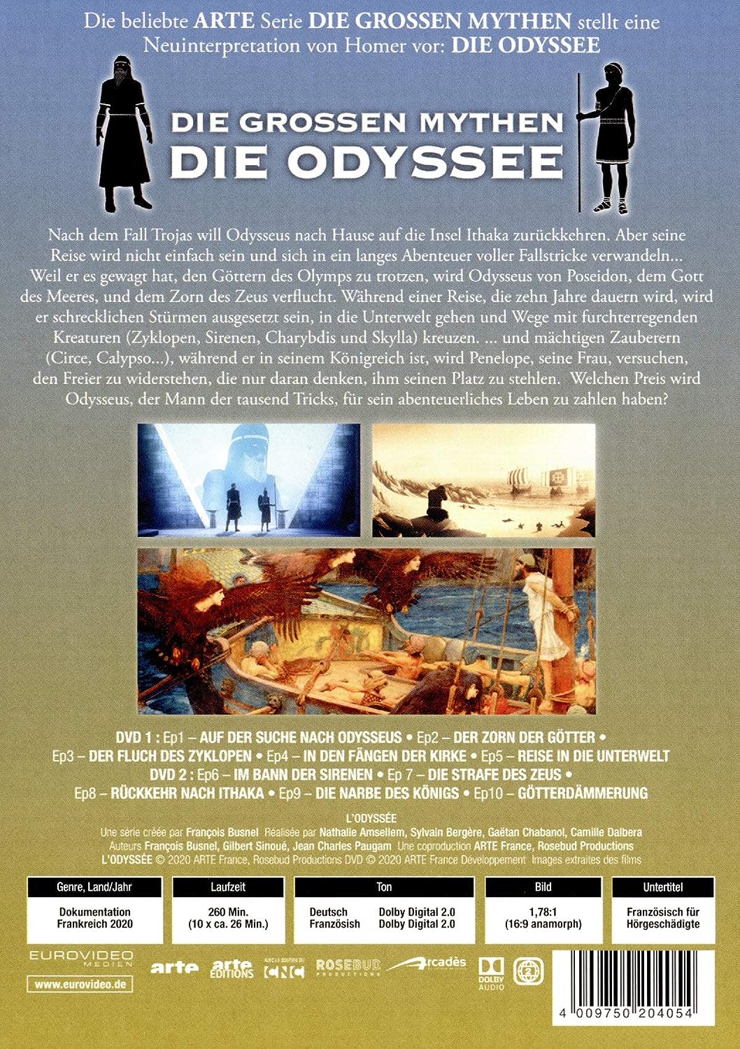 DIE GROBEN MYTHEN 3 - DIE ODYSSEE / 2 DVDS - DIE GROBEN MYTHEN - DIE ODYSSEE