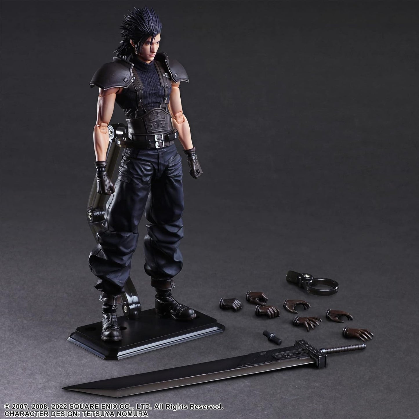 Square-Enix Final Fantasy VII Crisis Core Reunion Play Arts Kai figurine Zack Fair Soldier 1St Class 27 cm