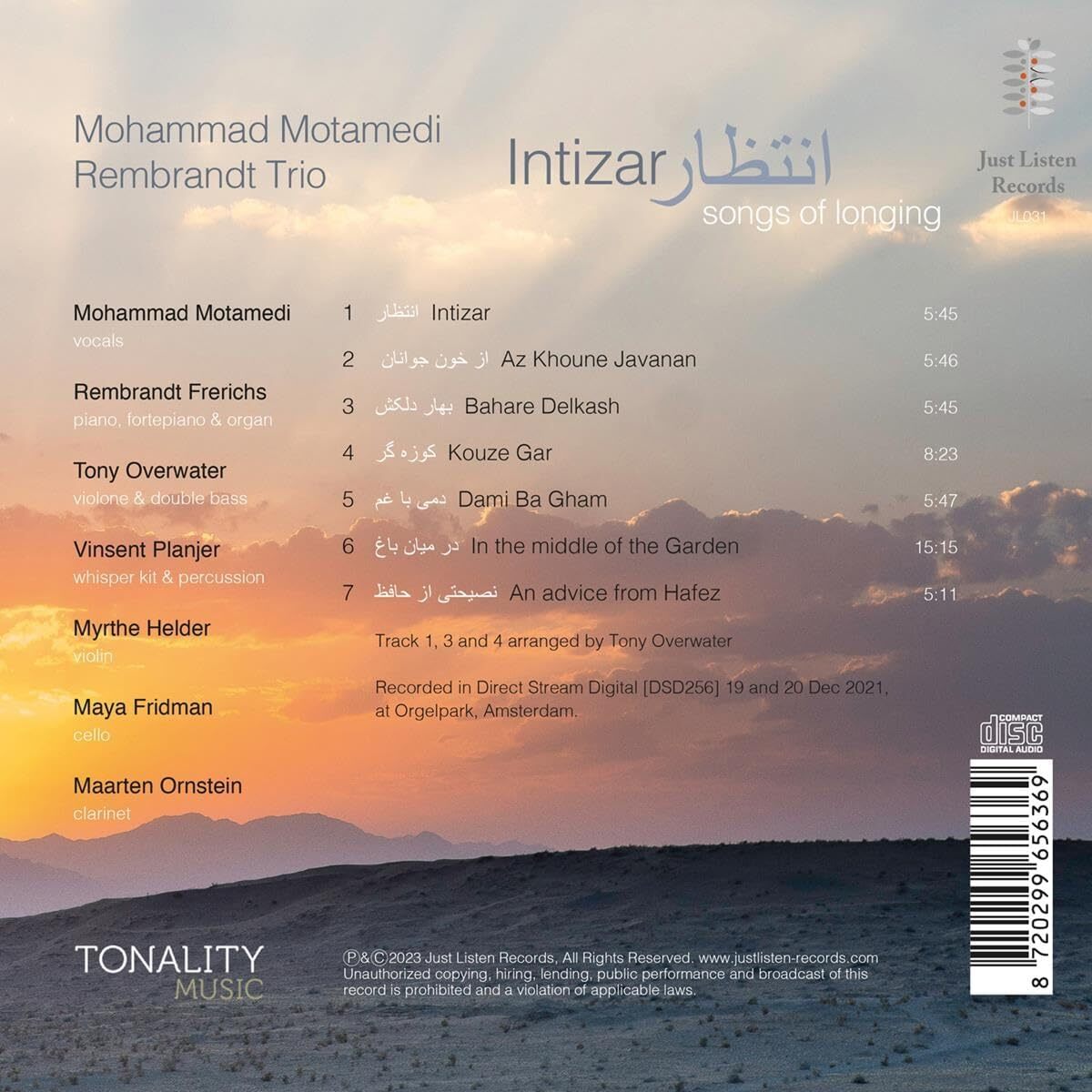 Intizar: Songs of Longing