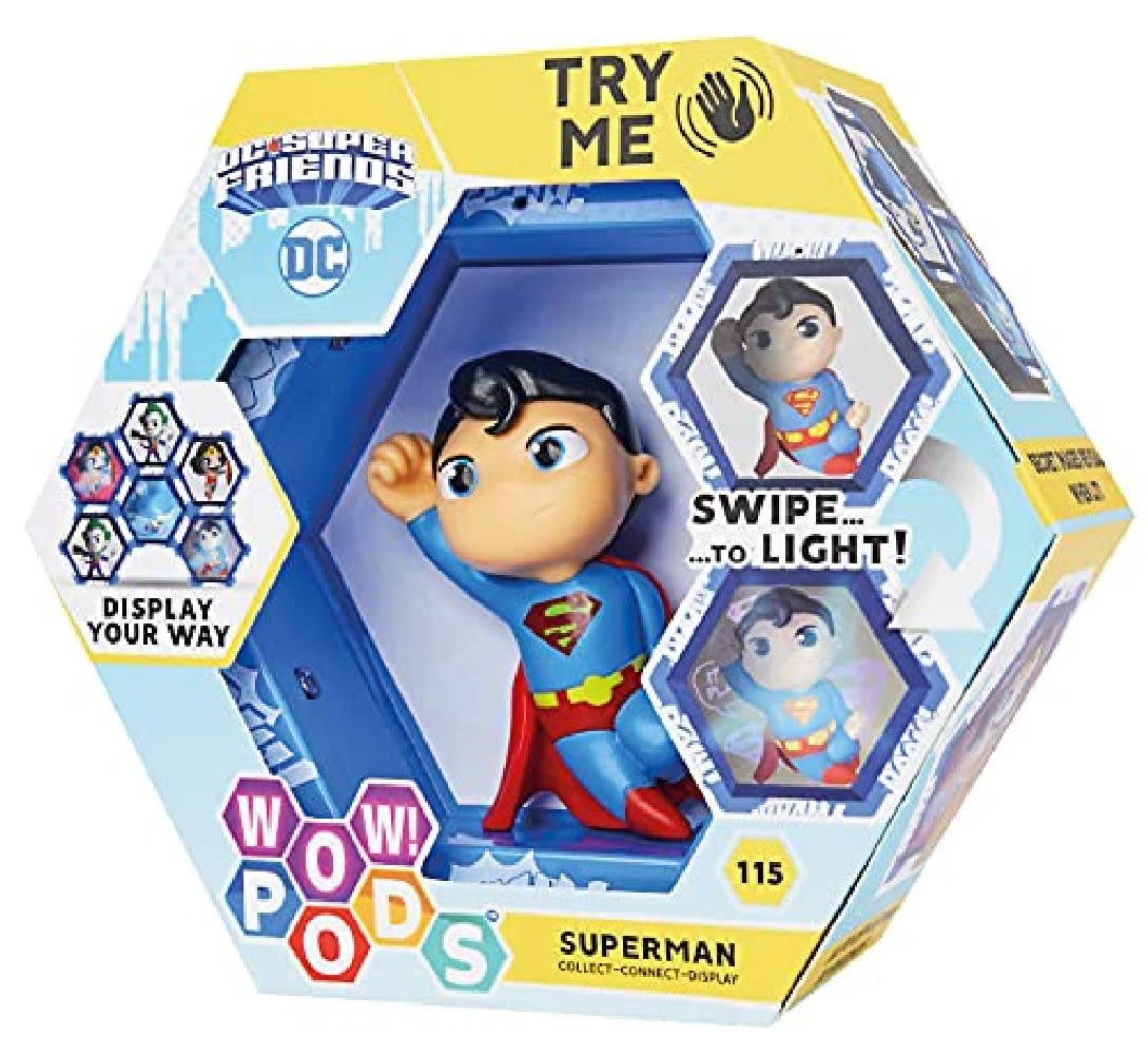 DYNIT KIDS DIP76320 Wow Pod-Dc Super Friends-Superman, Assorted