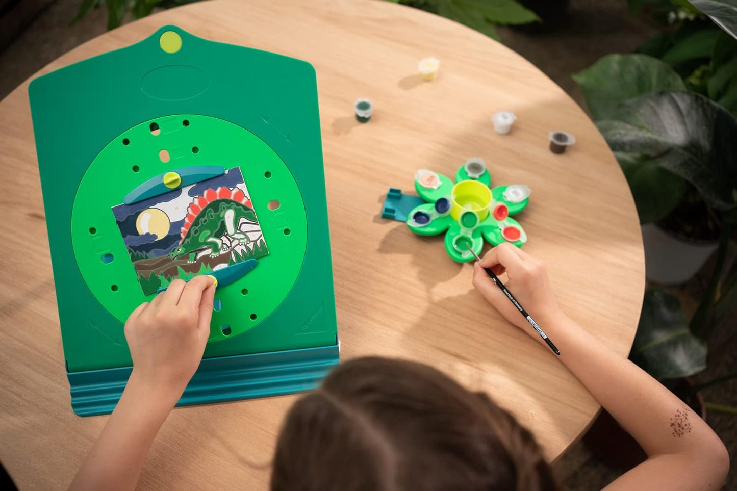 Ravensburger - My Fantastic Atelier CreArt Set with Dinosaur Theme Easel, Painting with Numbers, Creative Game Kids 7+ Years