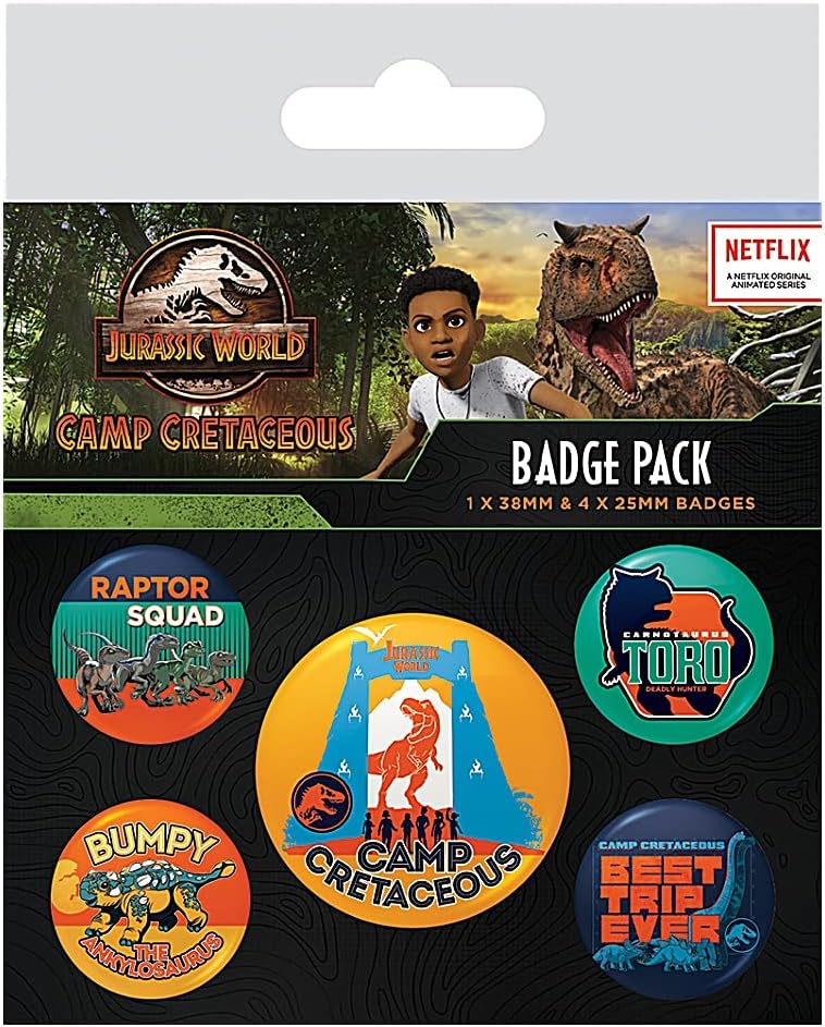 Jurassic World: Pyramid - Camp Cretaceous (Badge Pack)