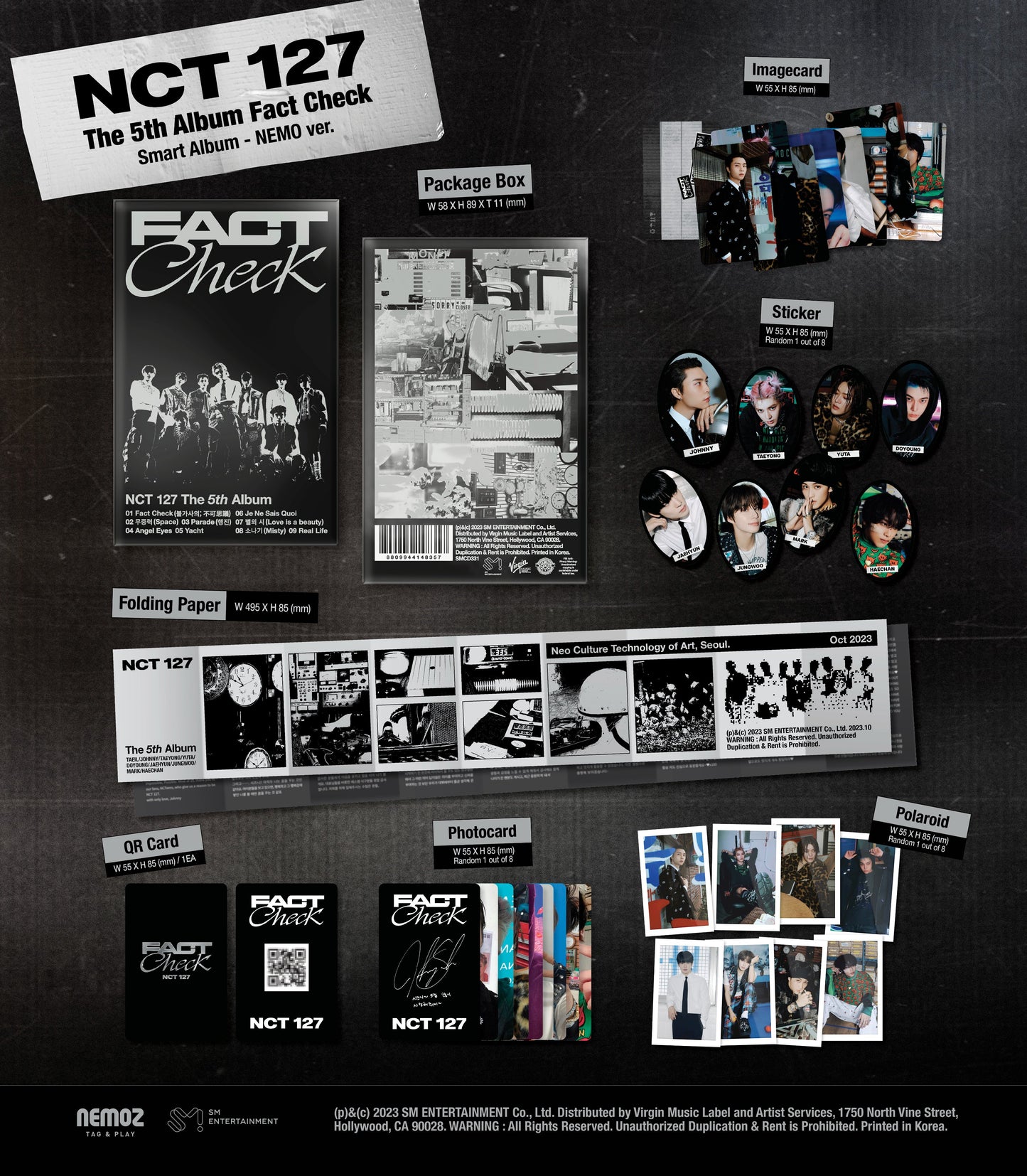 NCT 127 the 5th Album 'Fact Check' (QR Ver.)
