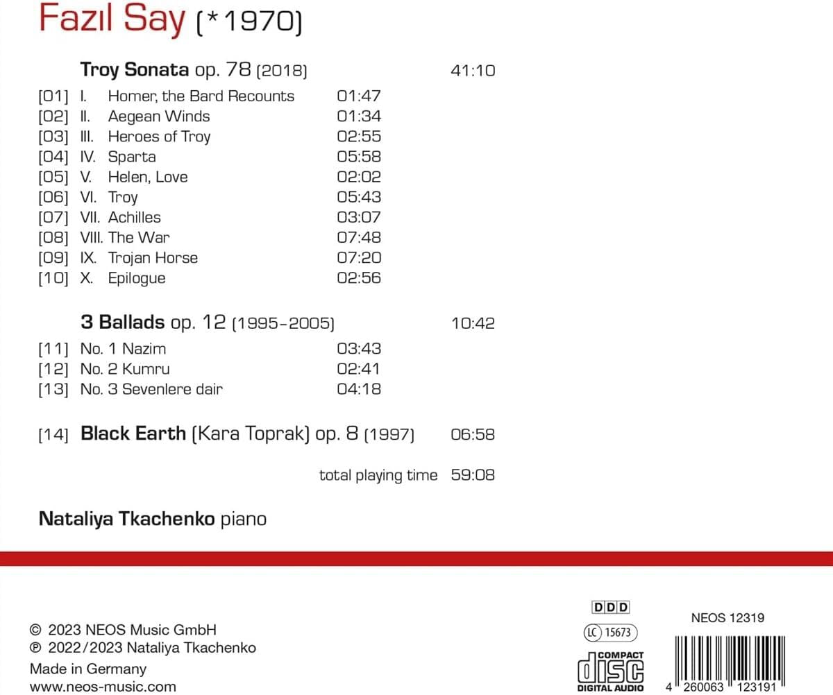 Fazil Say Troy Sonata - 3 Ballads