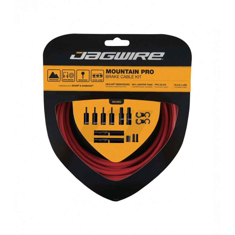 Jagwire Pro Mtb Brake Kit Red