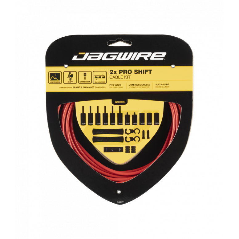 Jagwire Pro Shift Kit 2X Red