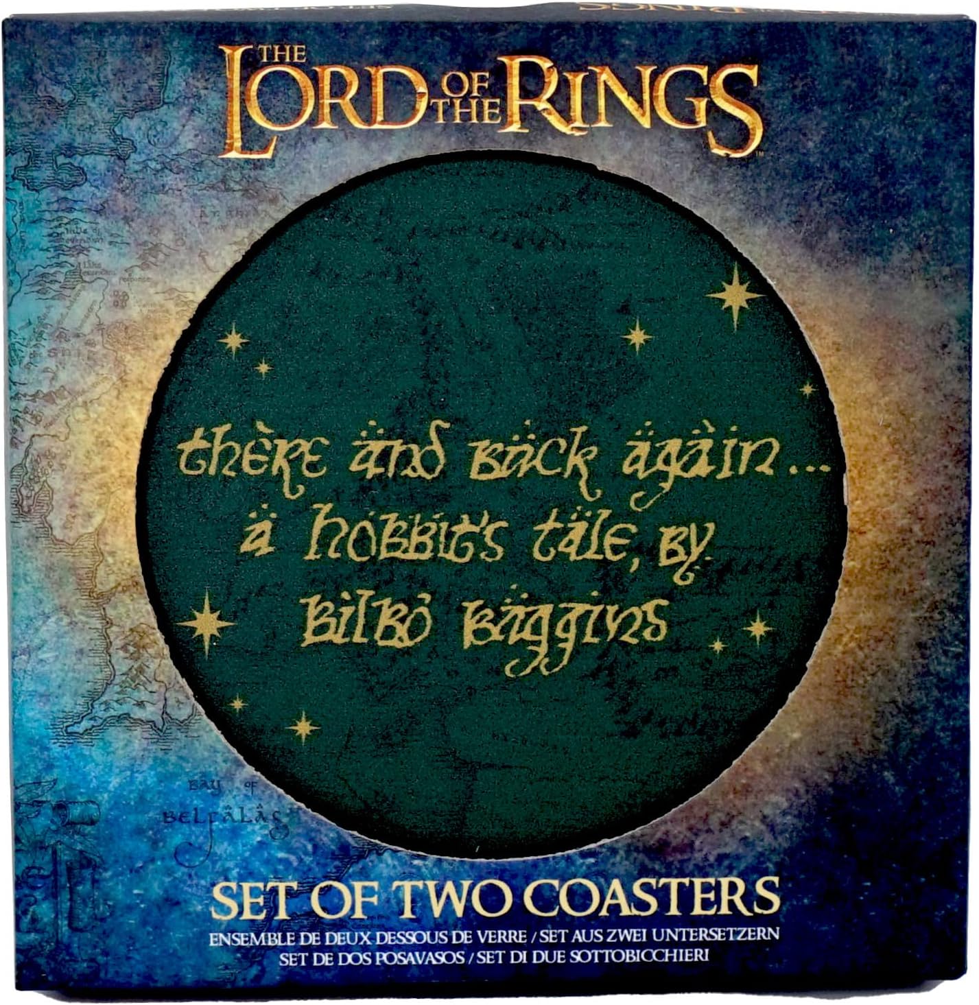 Lord Of The Rings (The): Half Moon Bay (Coasters Set Of 2 Ceramic Boxed / Set 2 Sottobicchieri Ceramica)