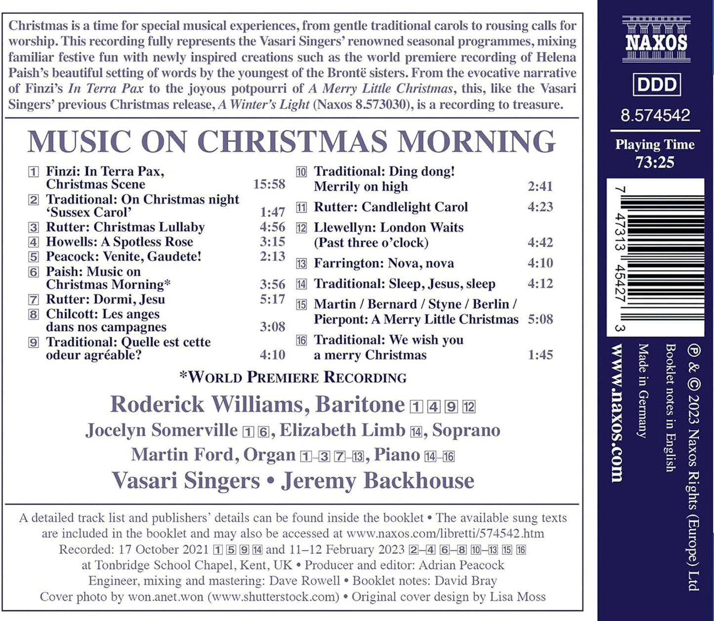 Music On Christmas Morning: A Festive Mix of Fresh and Favourite Carols