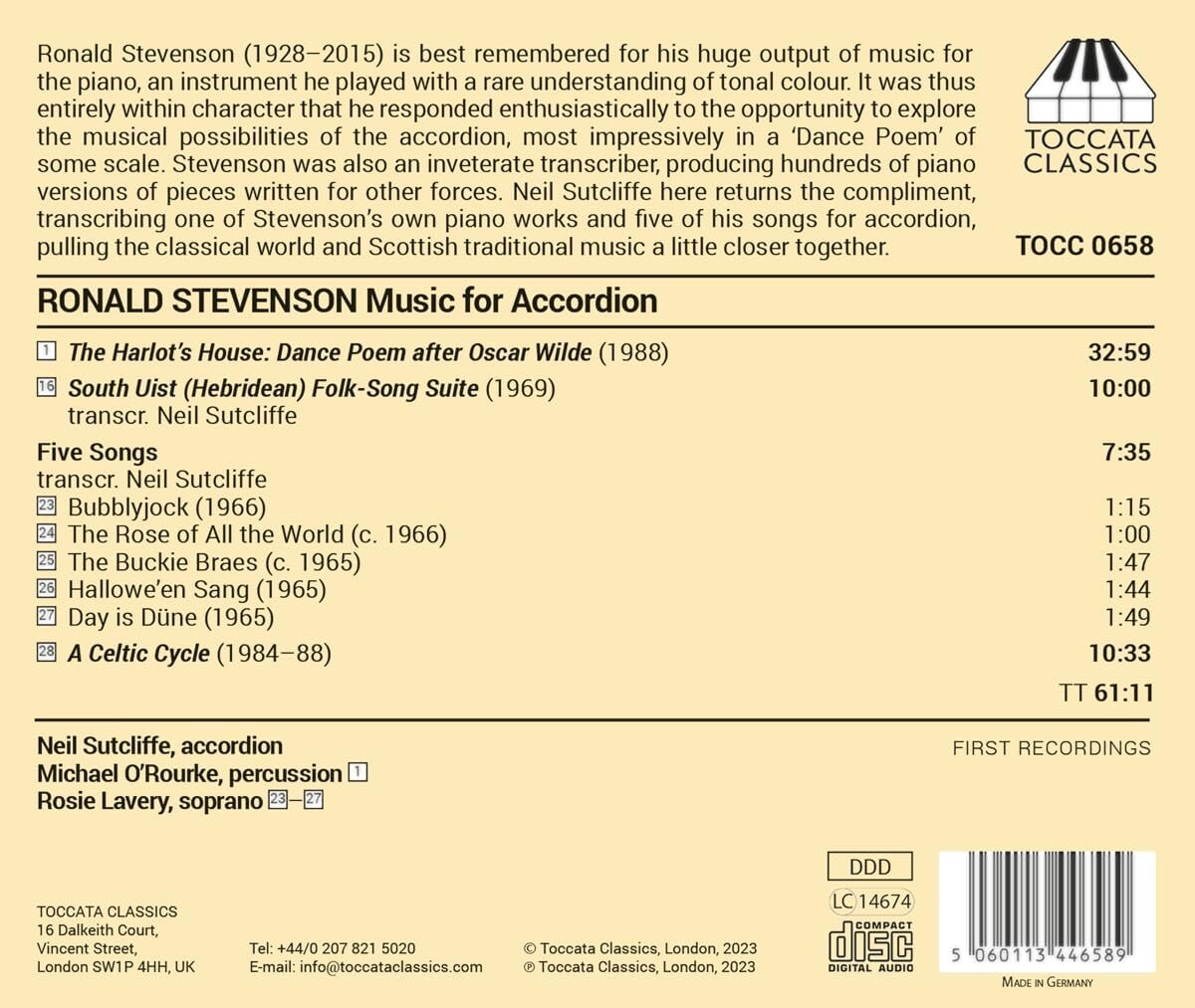 Ronald Stevenson: Music for Accordion