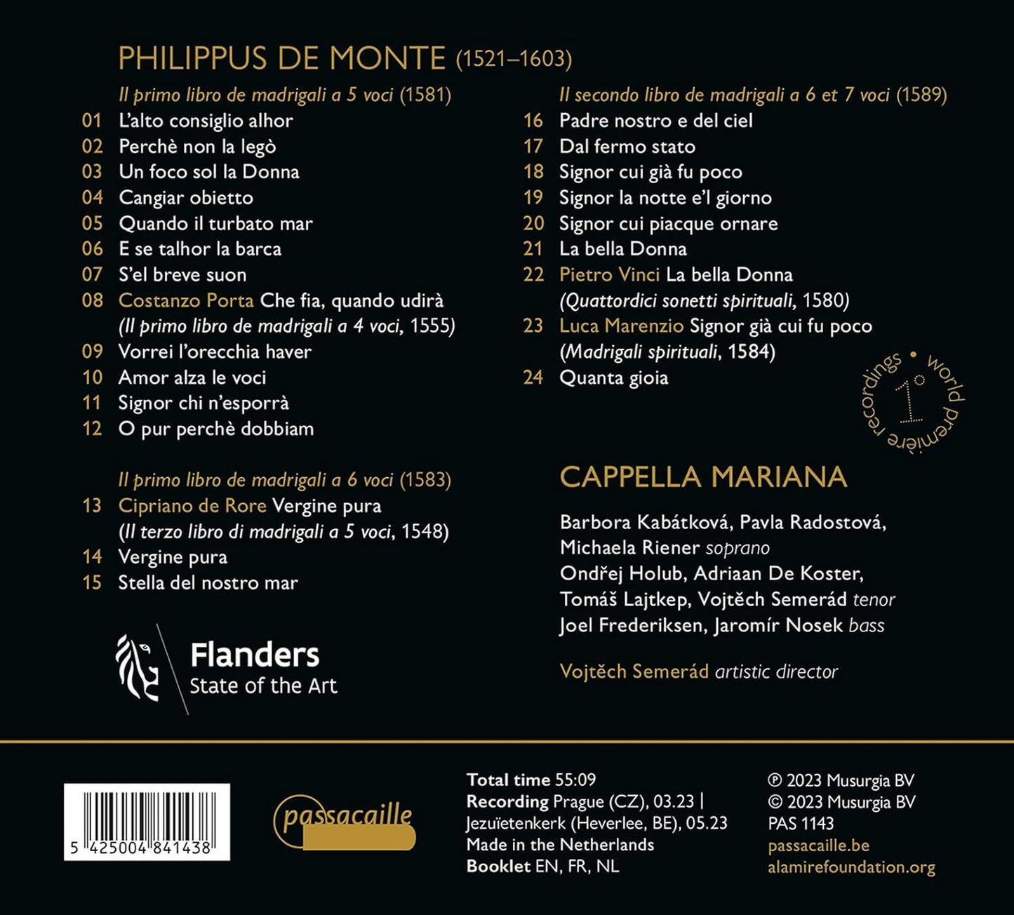 Philippus De Monte: Madrigali Spirituali