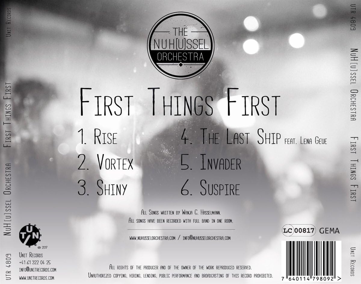 First Things First