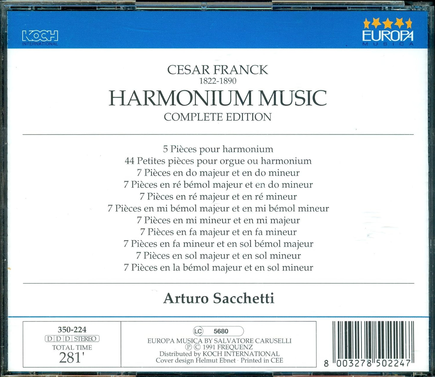 Cesar Franck Harmonium Music
