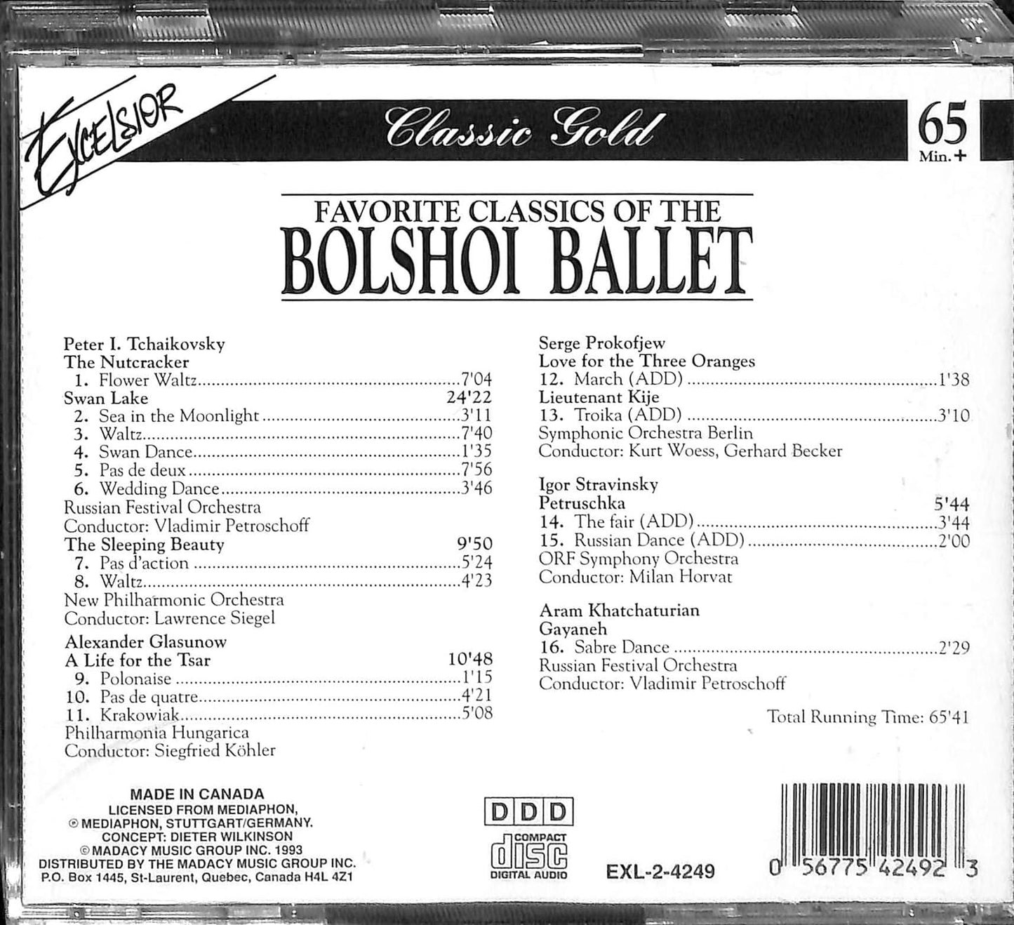 Favorite Classics of the Bolshoi Ballet (UK