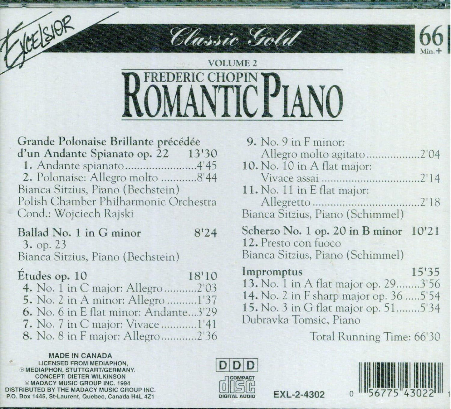 fredric chopin - romantic piano volume 2
