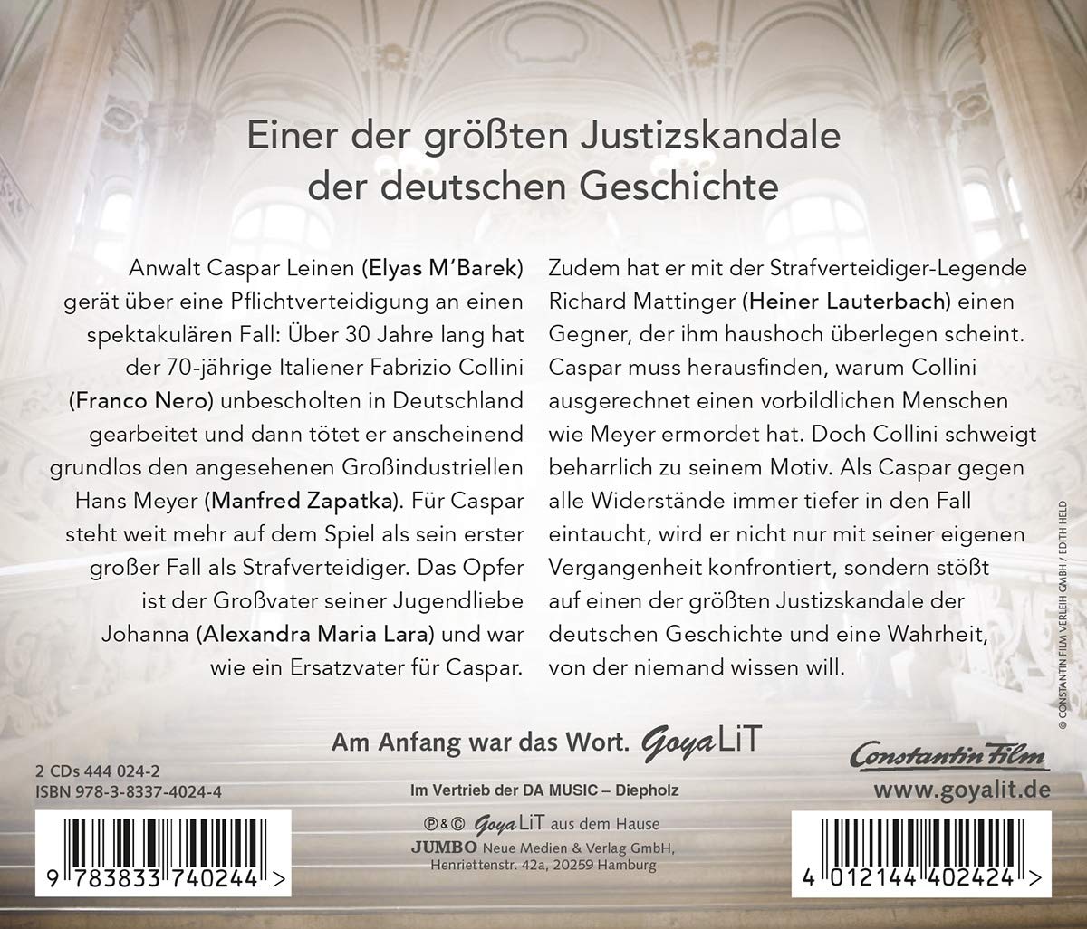 Der Fall Collini.das Original-Hörspiel Zum Film