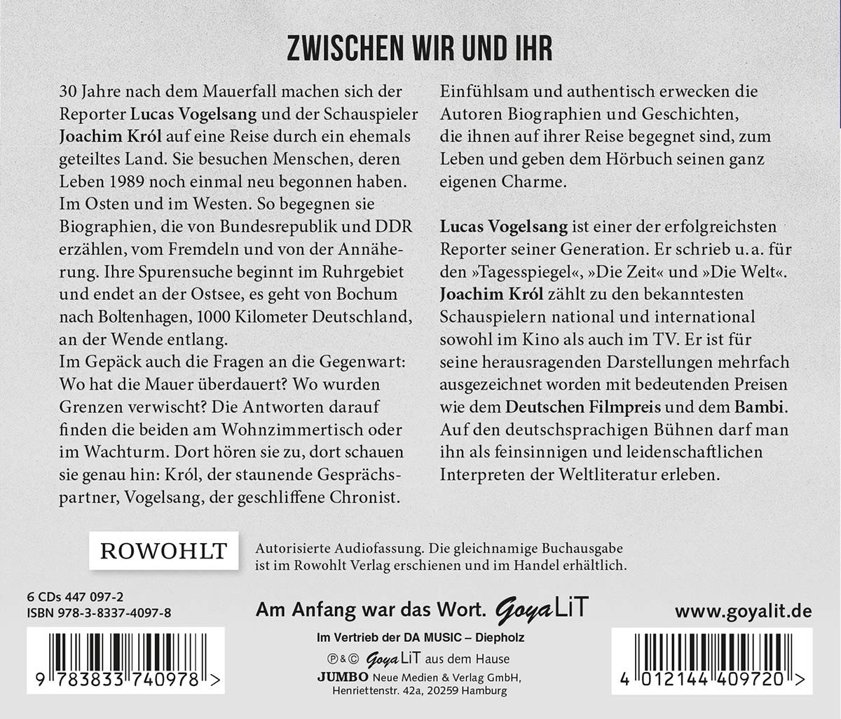 Was Wollen die Denn Hier? Deutsche Grenzerfahrunge