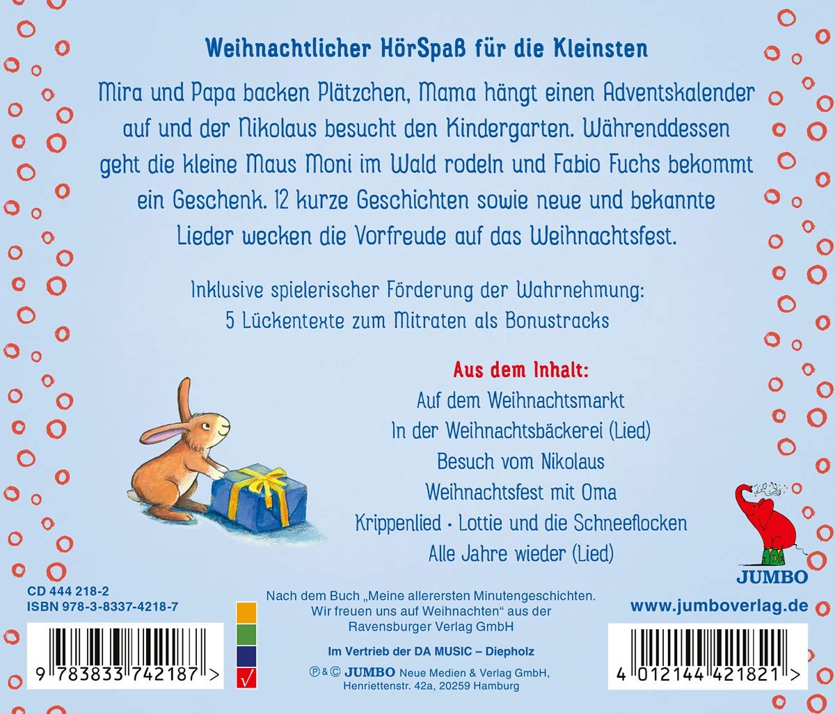 Meine Allerersten Minutengeschichten Undd Lieder:
