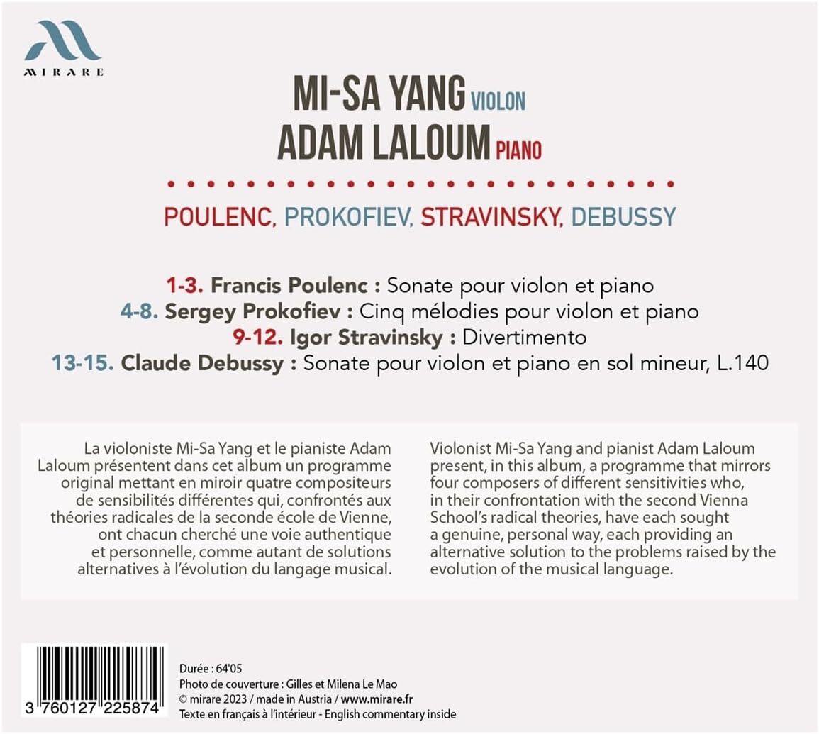 Mi-Sa Yang/Adam Laloum: Poulenc, Prokofiev, Stravinsky, Debussy