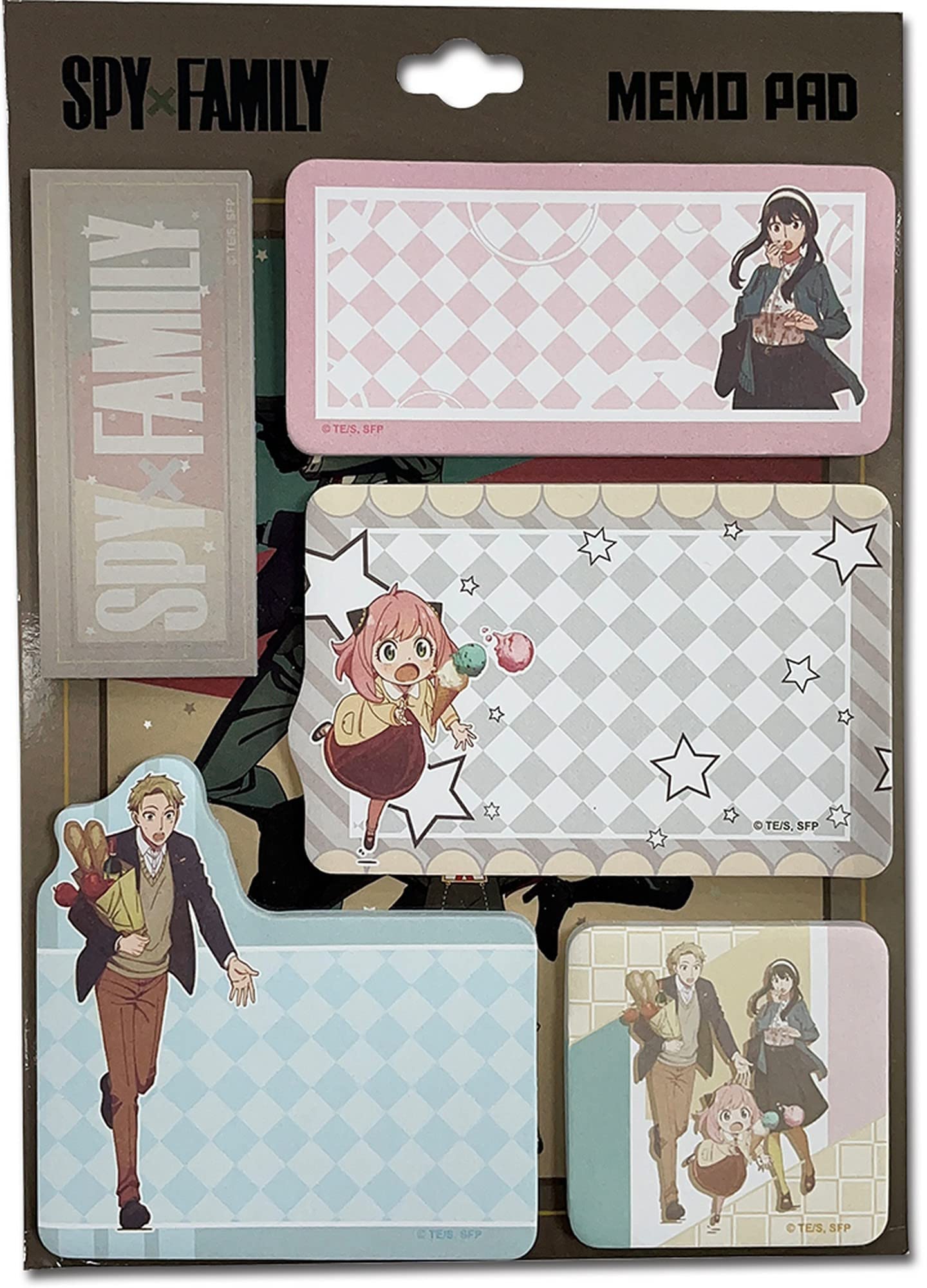 Great Eastern Entertainment Spy X Family - Forger Family Daily Die-Cut Memo Pad Set