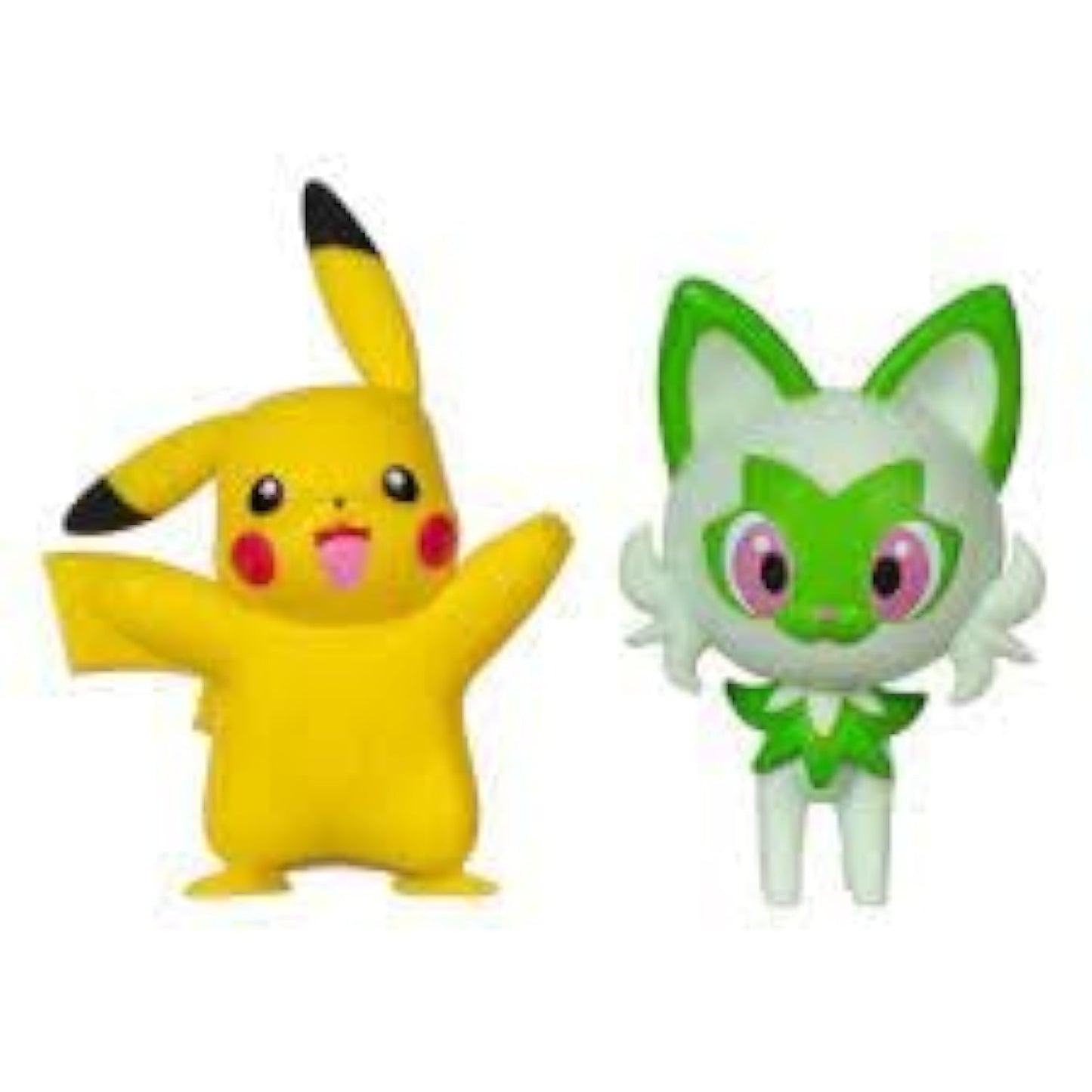 Pokémon Battle Figure First Partner 2 Pack - 2-Inch Sprigatito and Pikachu Battle Figures with Authentic Details