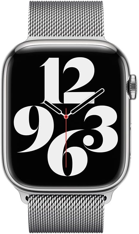 Apple Milanaise 45 mm Smartwatch-Armband silber