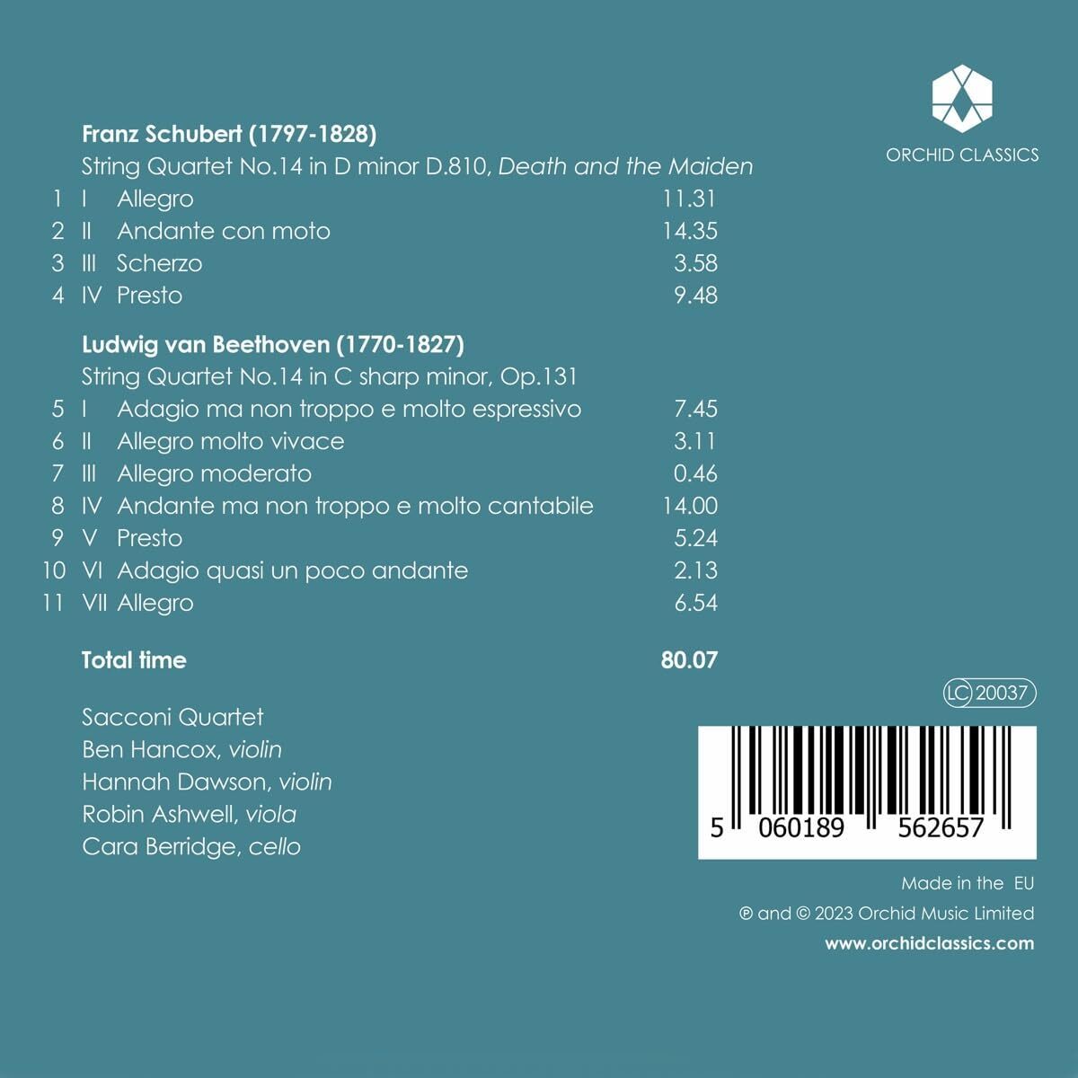 Schubert: Death and the Maiden/Beethoven: Quartet, Op. 131