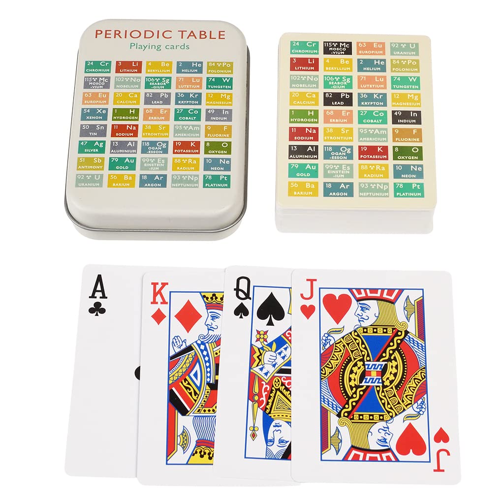 Rex London Periodic Table Playing Cards in a Tin