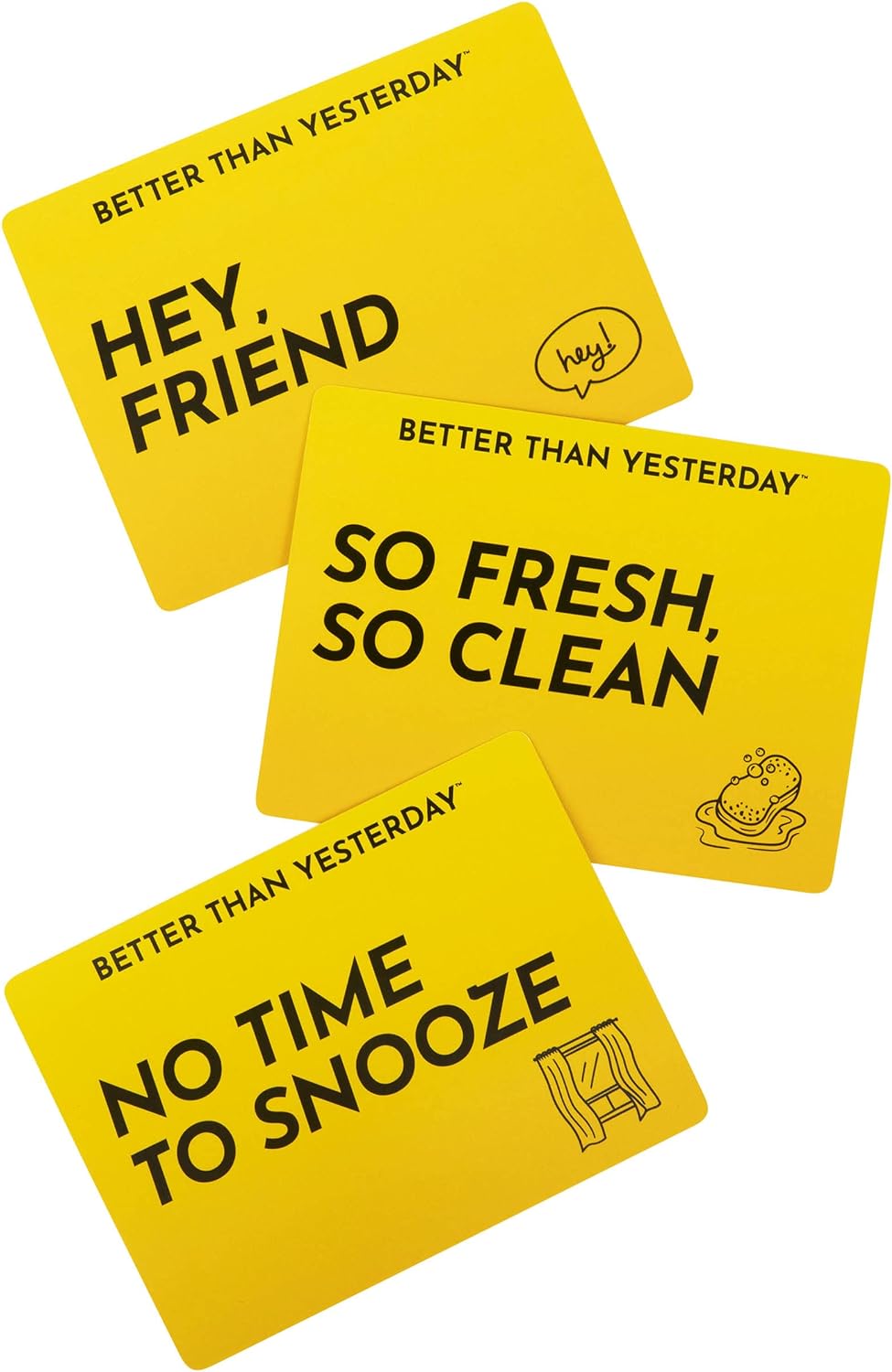 WHAT DO YOU MEME? Better Than Yesterday - A Mindfulness Game and Case Kenny, Creator of The New Mindset Movement, Yellow, One Size (BTY493)